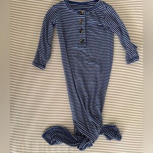 Lou Lou & Company Blue Striped Knotted Gown